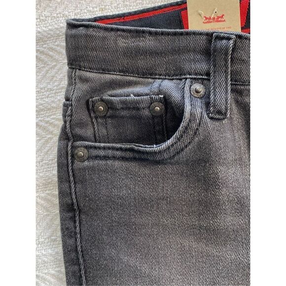 Levi's BOYS 2T Performance Slim Denim BLACK Shorts - Picture 6 of 11